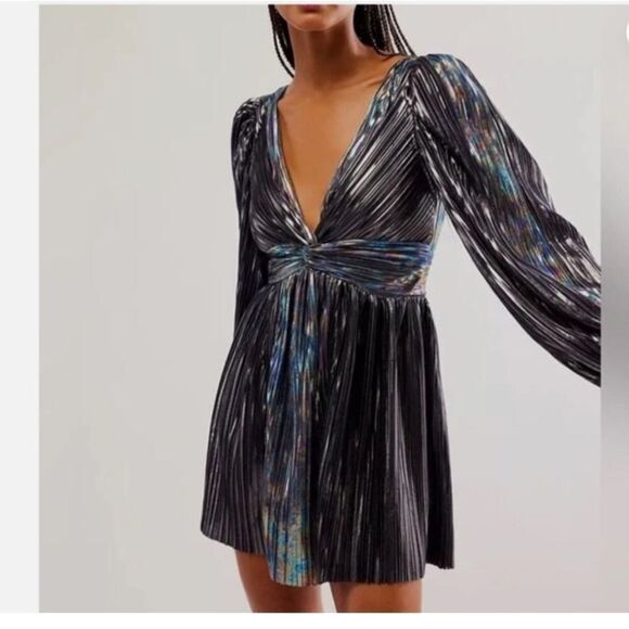 Sabina Musayev Dresses & Skirts - Free People Sabina Musayev Wendy Mini Metallic Dress Size XL $395